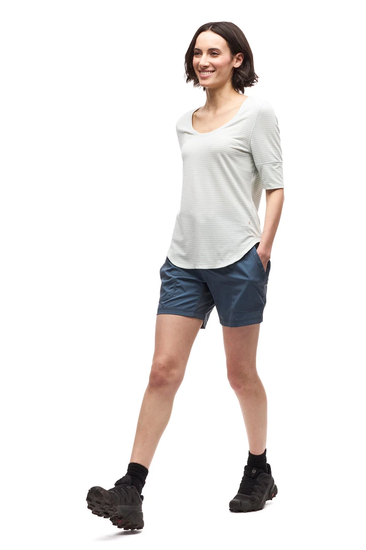 Indyeva VOOLAMA III Shirt - Celeste Wave Stripe | Women's Stylish Tops 2 Indyeva VOOLAMA III Shirt - Celeste Wave Stripe