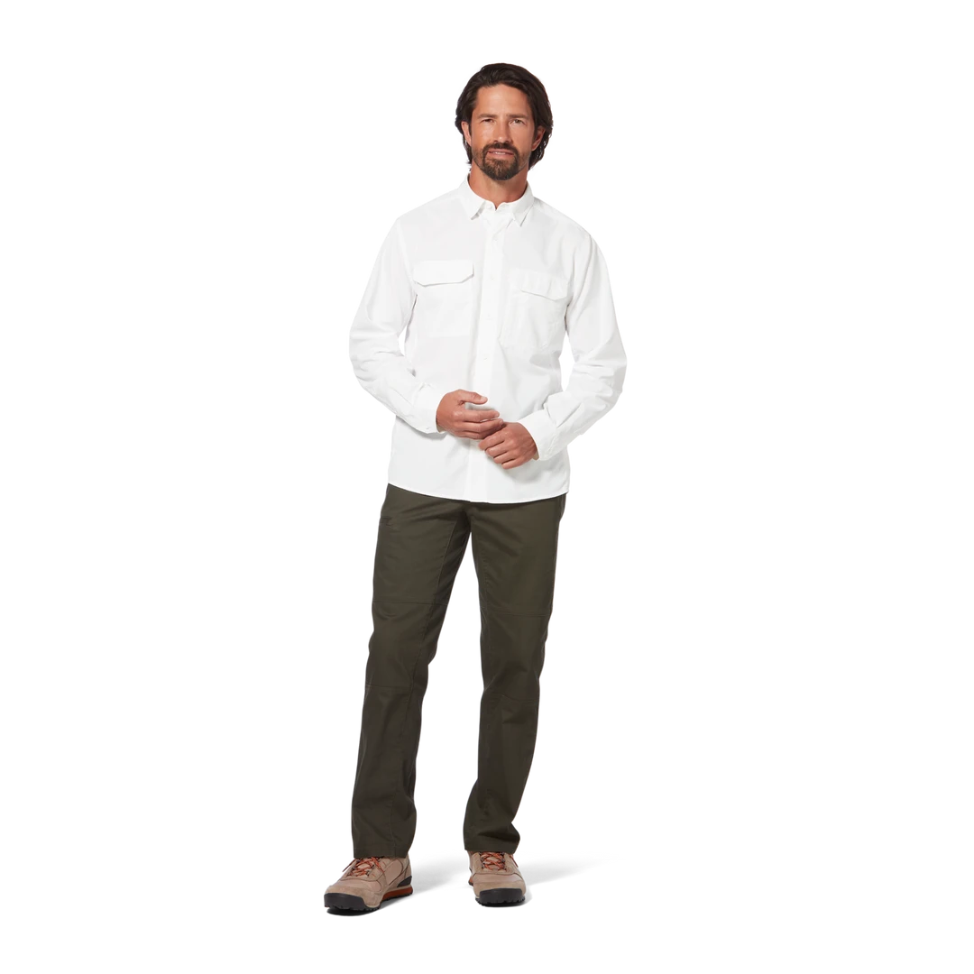 Royal Robbins Men's Global Expedition Long Sleeve Shirt - White | Premium Travel & Outdoor Top 2 Royal Robbins Shirts M's Global Expedition L/S - White