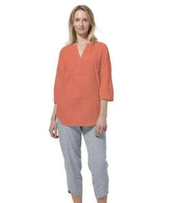 Vamosoutdoors Sales 11 Royal Robbins WOMENS Oasis Tunic II 3/4 Sleeve - Light Coral