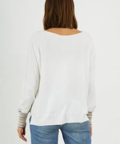 Vamosoutdoors WOMENS W's Rainbow Sweater - White