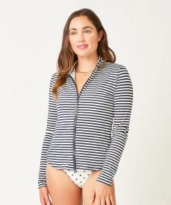 Carve Lake Sunshirt - Navy Stripe