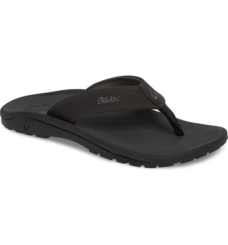 Olukai Men's Ohana Sandals - Black/Dark Shadow | Premium Comfort & Style 1 Olukai M's Ohana Sandals - Black/Dark Shadow Footwear
