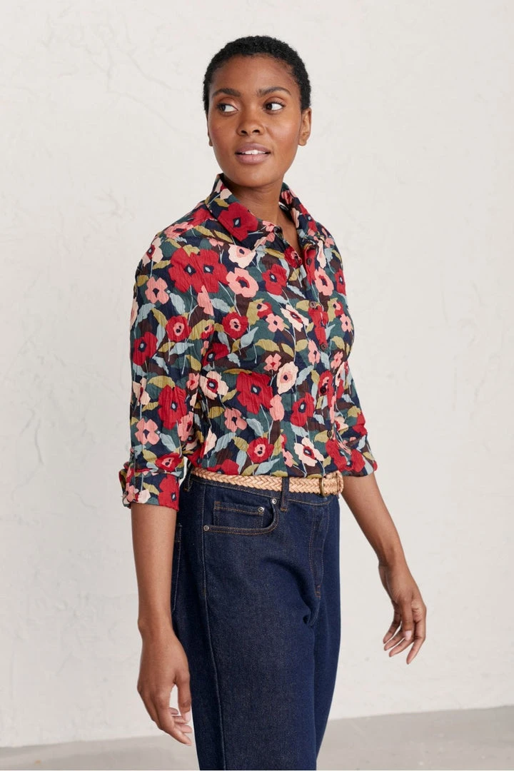 Vamosoutdoors Women's Larissa Shirt - Poppy | Seasalt Collection | Stylish Tops for Women 1 Vamosoutdoors WOMENS Larissa Shirt - Poppy