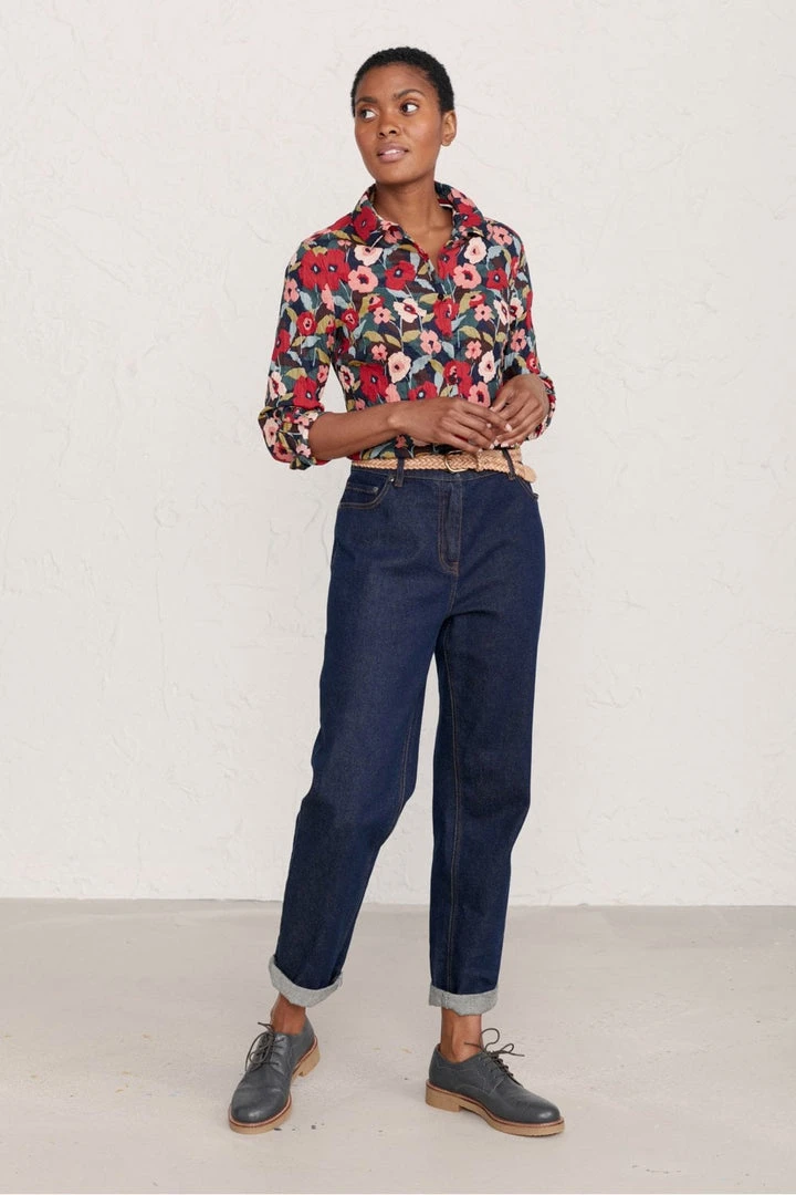 Vamosoutdoors Women's Larissa Shirt - Poppy | Seasalt Collection | Stylish Tops for Women 3 Vamosoutdoors WOMENS Larissa Shirt - Poppy