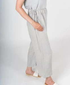 Lemonwood Puglia Wide Leg Pants - Lunar Rock