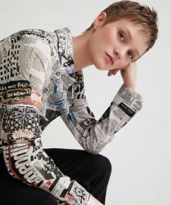 Desigual WOMENS Breaking News Shirt