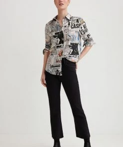 Desigual WOMENS Breaking News Shirt