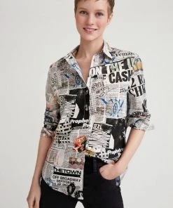 Desigual WOMENS Breaking News Shirt