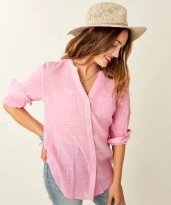 Carve Dylan Gauze Tunic - Light Fuschia WOMENS