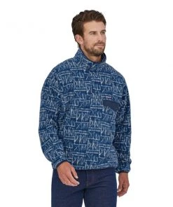 Vamosoutdoors M's Lightweight Synchilla® Snap-T® Fleece Pullover- Stone Blue Sweaters